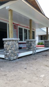 stone pillar restoration